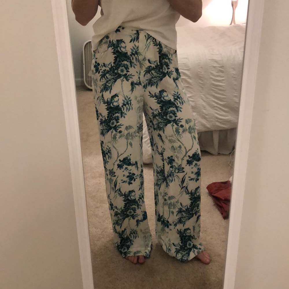 Anthropologie Floral Pants